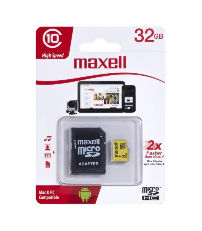Memoria micro Sd de 32Gb. Maxell
