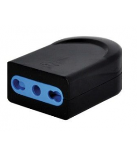 Enchufe hembra volante negro de 16A