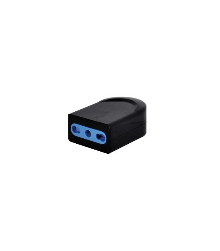 Enchufe hembra volante negro de 16A