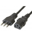 Cable poder tipo trebol alimentacion