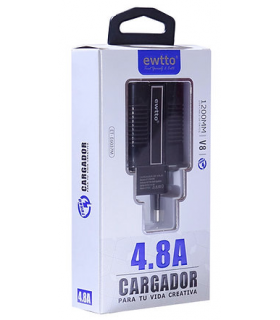 Cargador rápido USB 4.8A Ewtto Tipo C