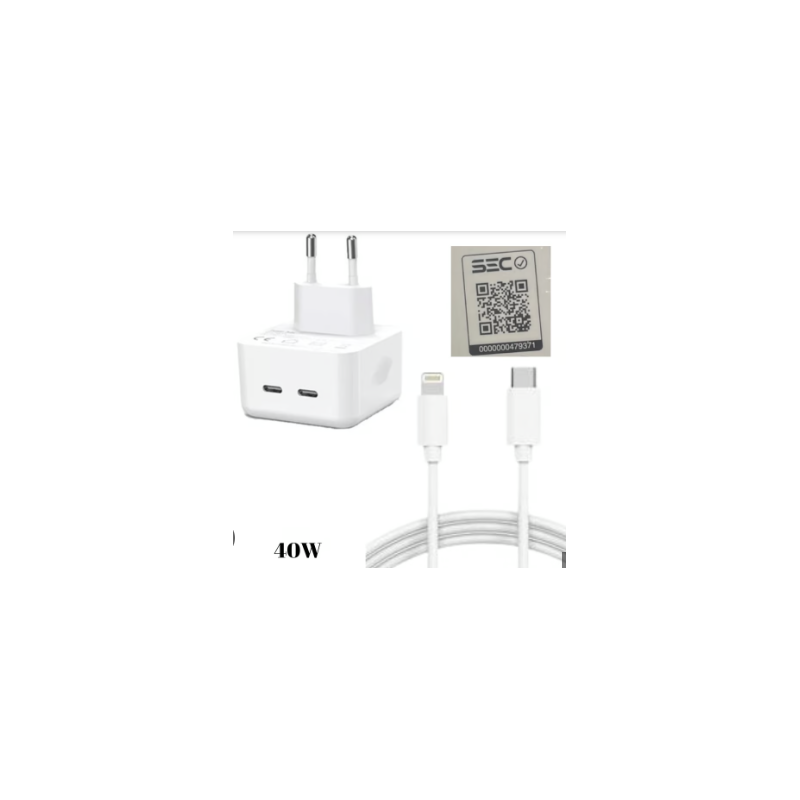 Cargador Iphone 40w