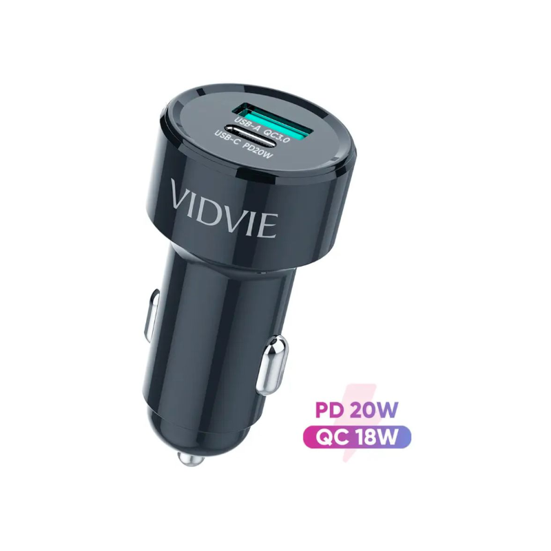 Cargador Usb-C encendedor automovil 20w Vidvie