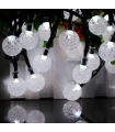 Luces Navidad 10 m. tipo bolas blancas de 50 led