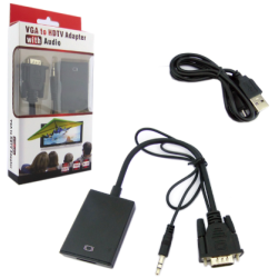 Adapador VGA a HDMI con audio