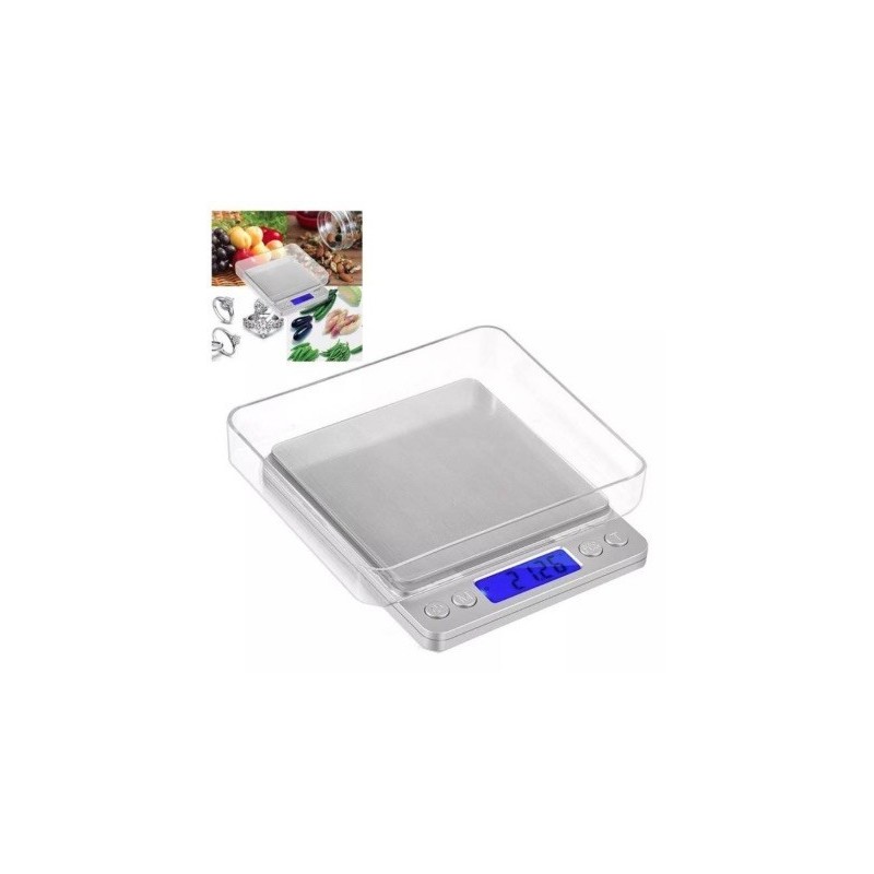 Gramera balanza pesa hasta 2Kg.