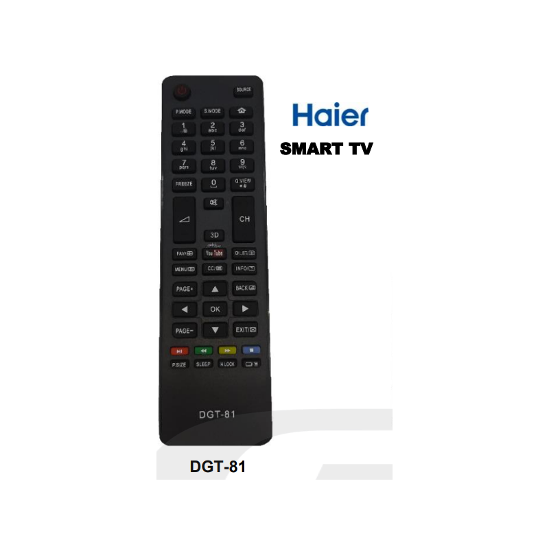 DGT Control Remoto Haier SMART TV DGT-81 DGT Control Remoto Haier SMART TV DGT-81