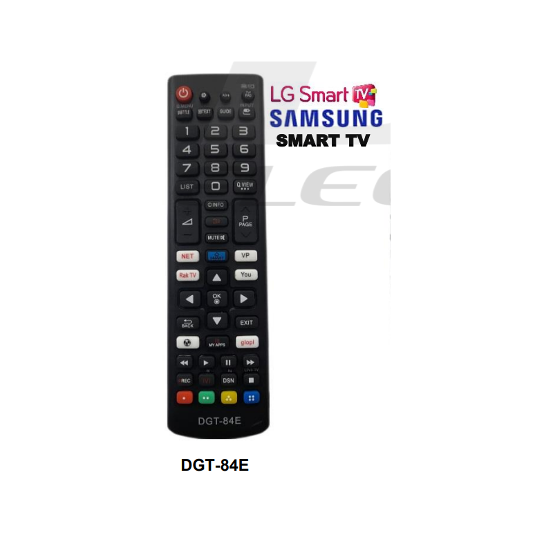 DGT Control Remoto LG Samsung SMART TV DGT-84E DGT Control Remoto LG Samsung SMART TV DGT-84E