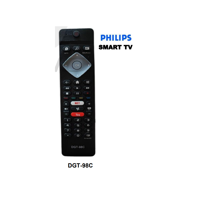 DGT Control Remoto Philips SMART TV DGT-98C DGT Control Remoto Philips SMART TV DGT-98C