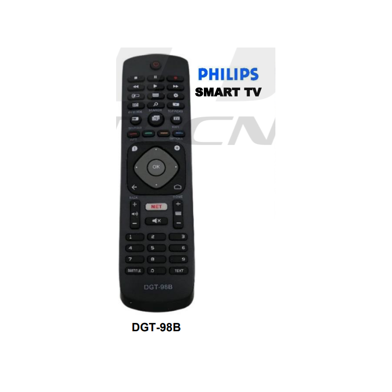 DGT Control Remoto Philips SMART TV DGT-98B DGT Control Remoto Philips SMART TV DGT-98B