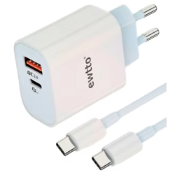 Cargador rápido USB 25w Ewtto