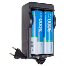 Pila recargable 18650 Philco 3000Mh 3,7v