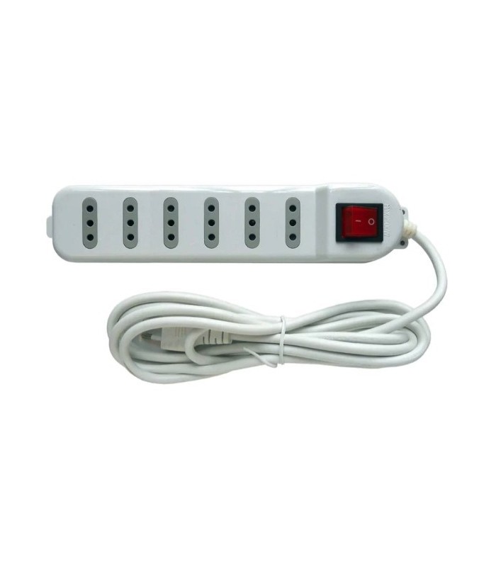 Alargador 5 tomas de 3 metros con Interruptor