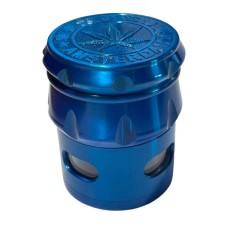 Moledor metálico con ventanilla grande