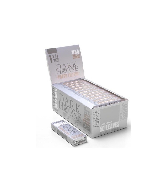 Papelillos con boquilla Dark Horse Silver
