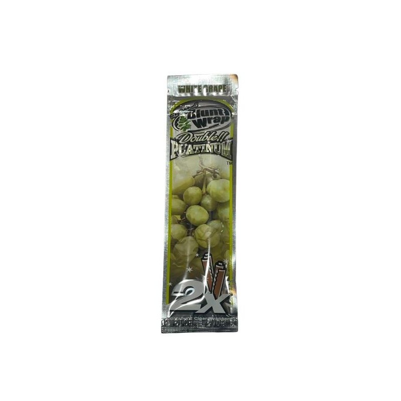 Blunt Wrap Double Platinum White Grape — Uva Blanca