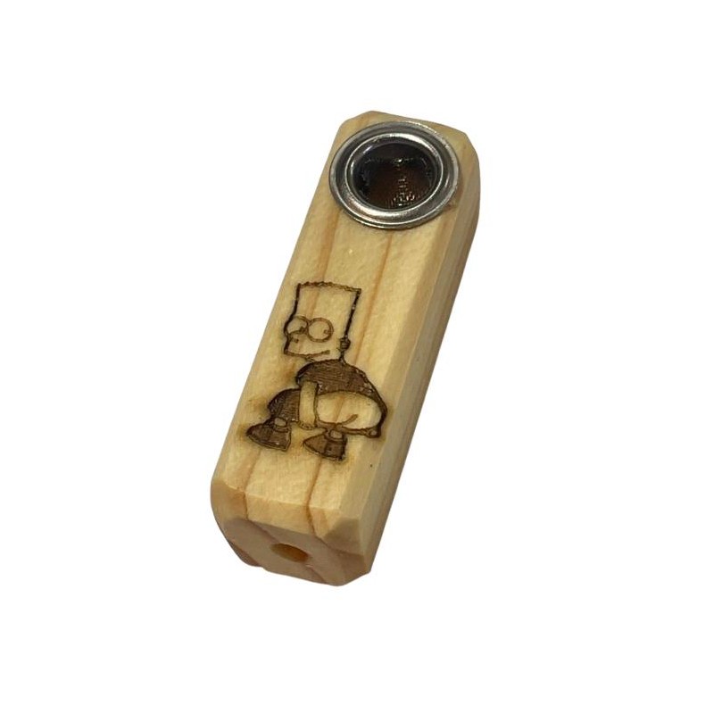 Pipa Artesanal de Madera con Grabado