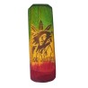 Pipa Artesanal Rasta de Madera — Diseño Bob Marley Grabado