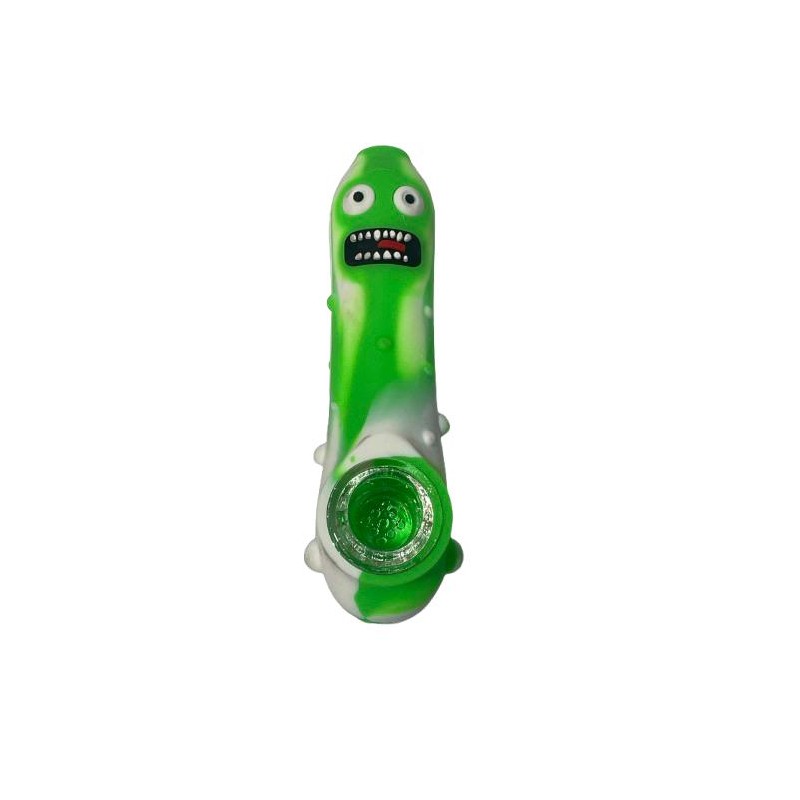 Pipa “Pickle Style” — Edición Rick & Morty con Cazoleta de Vidrio