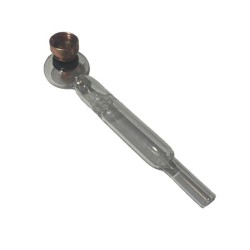 Pipa de Vidrio Cobre con Quemador | Pipa Portátil para Hierbas