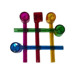 Art Pipa Recta de Vidrio Transparente Coloreado – Diseño Clásico