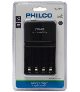 Cargador de pilas AA/AAA x 4