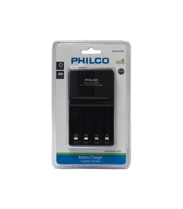 Cargador de pilas AA/AAA x 4