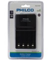 Cargador de pilas AA/AAA x 4 philco