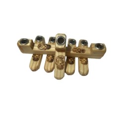 Art Pipa de Madera Artesanal – Diseño Calavera Mexicana