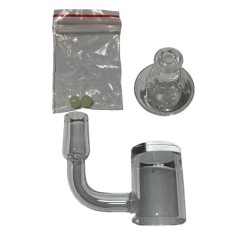 Kit de Banger y Carb Cap de Vidrio con Terp Pearls (Perlas) | Para Extracciones Wax y Rosin