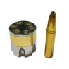 Kit 2-en-1: Moledor Metálico Calibre Revólver (4x4 cm) + Pipa Cuchara Bala de Fusil