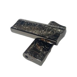 Encendedor Soplete EQQUSTM Metálico Grabado (7.5x2.5 cm) | Diseño Premium