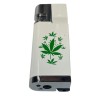 Encendedor y Pipa 2-en-1 Recargable | Diseño Hoja de Cannabis | 9x3 cm