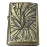 Encendedor de Bencina Estilo Vintage | Diseño "The Need For Weed" | 5.5x3.5 cm