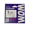 Chip Prepago WOM | Incluye Carga Inicial: 1GB + 50 Minutos + WhatsApp (Vigencia 15 Días)