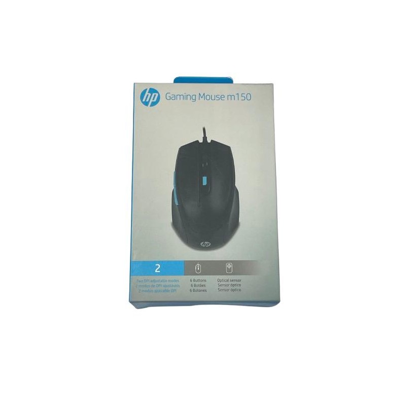 Mouse Gaming HP m150 | Alámbrico USB | 6 Botones | 1600 DPI Ajustable