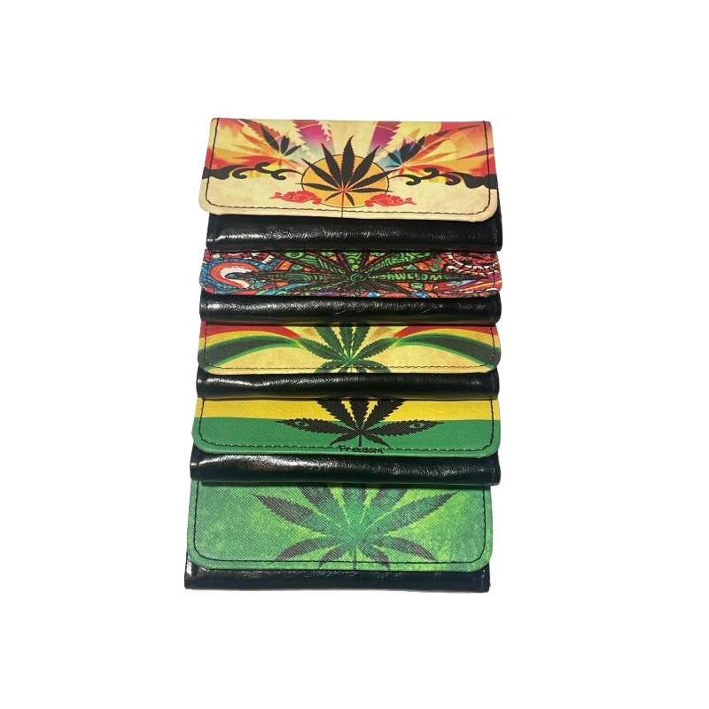 Tabaquera de Cuero Sintético con Diseños