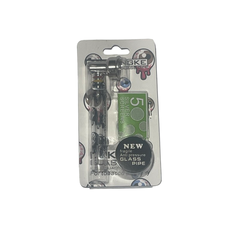 Kit Pipa de Vidrio D&K con 5 Rejillas