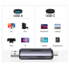 Lector de tarjetas USB+USB-C a tarjetas SD y TF