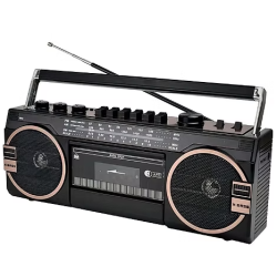Radio retro a caset,  AM-FM, bluetooth y MP3
