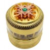 Moledor Lujo Dorado con Cristal Esmeralda