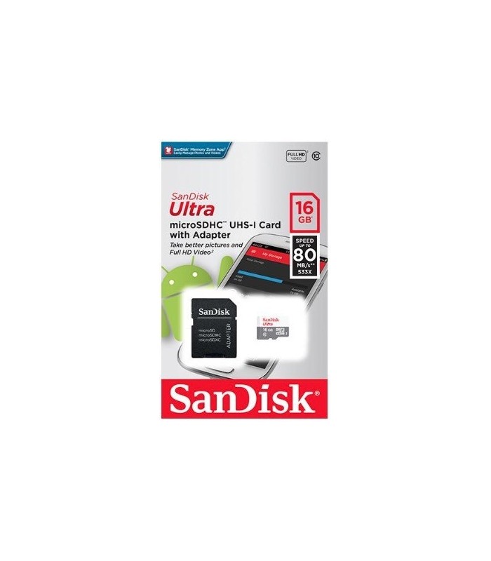 Memoria Micro Sd de 16Gb. SanDisk