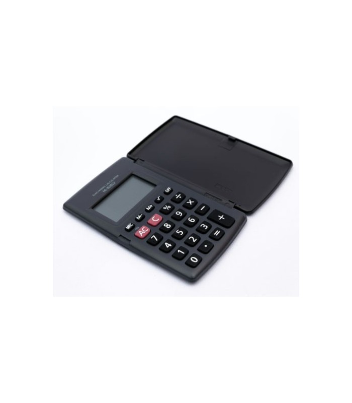 Calculadora de bolsillo con tapa