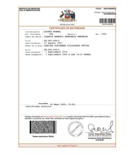 Certificado de Matrimonio Todo Tramite