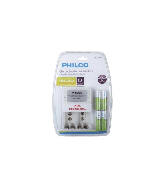 Cargador de pilas AA/AAA y baterias