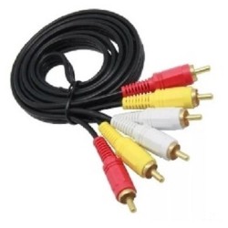 Cable RCA 3x3 de 1,5m.