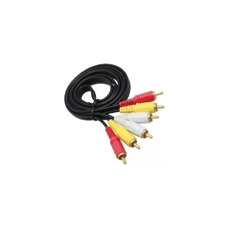 Cable RCA 3x3 de 1,5m.
