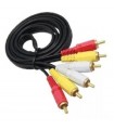 Cable RCA 3x3 de 1,5m.