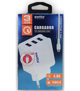 Cargador USB x 3