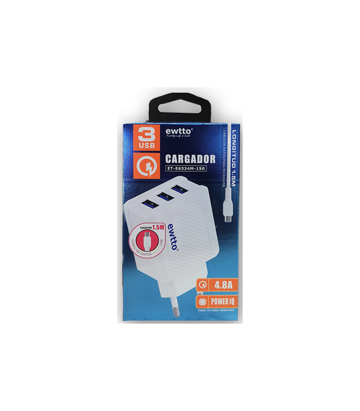 Cargador USB x 3